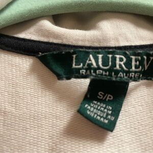 Ralph Lauren White and Black Zip up